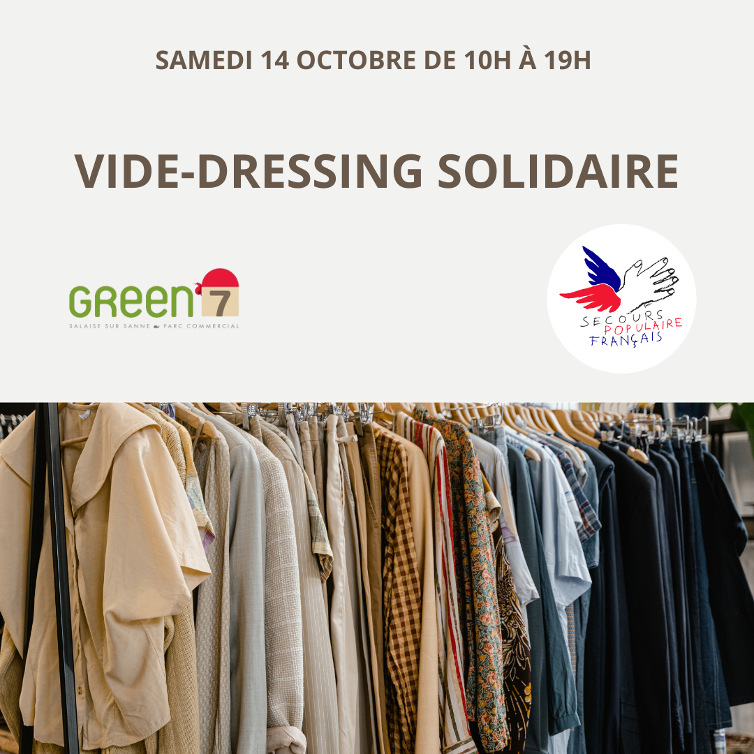 Green 7 - Vide-dressing solidaire ! - samedi 14 septembre de 10h a 19h 2 - 1