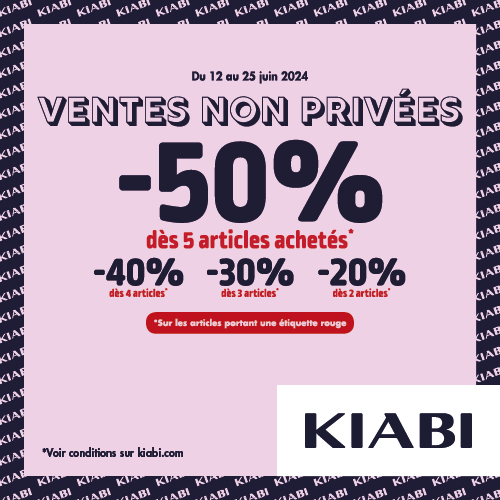 Green 7 - Les ventes non privées de Kiabi ! - 500x500p vnp - 1