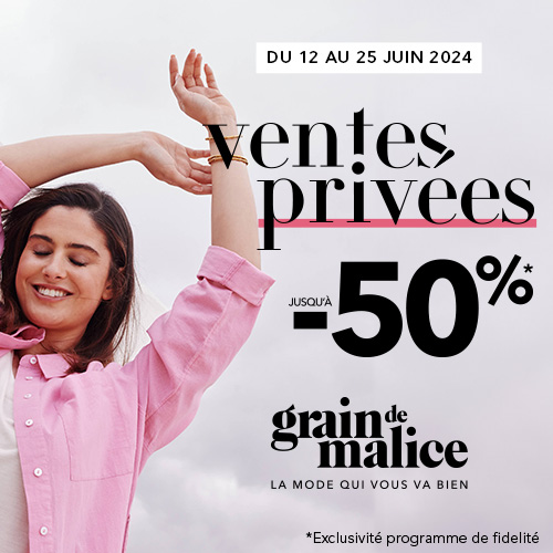 Green 7 - Ventes privées chez Grain de Malice ! - visuel centre co - 1