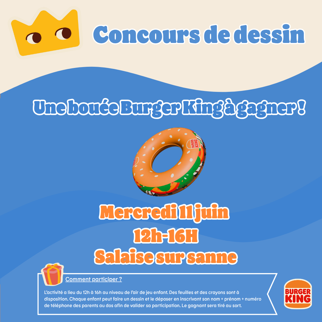 Green 7 - Concours de dessin chez Burger King ! - publi concours de dessin salaise 1106 - 1