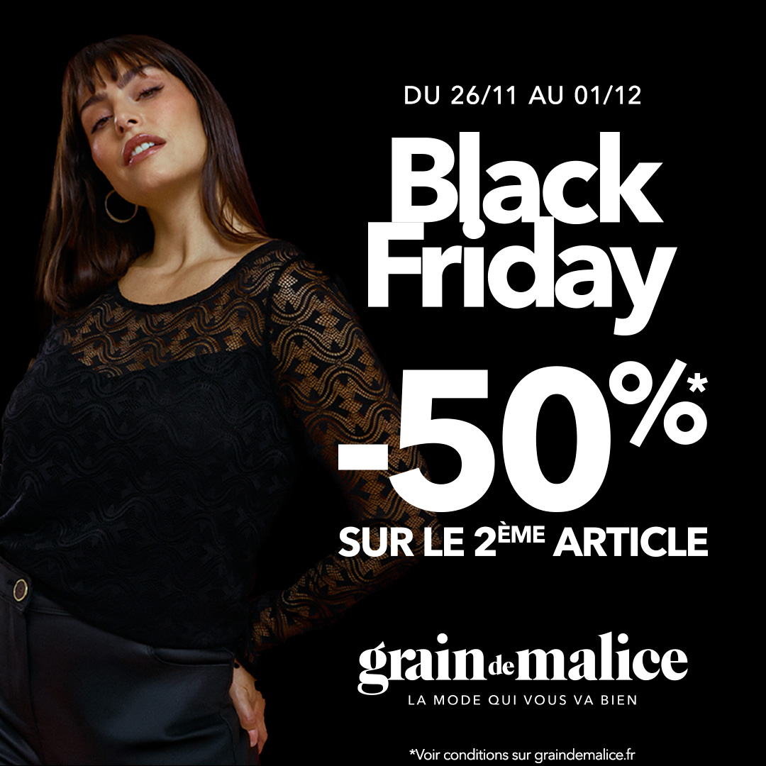 Green 7 - Black Friday : -50%* sur votre 2ème article - visuel centre co 1080x1080 1 - 1