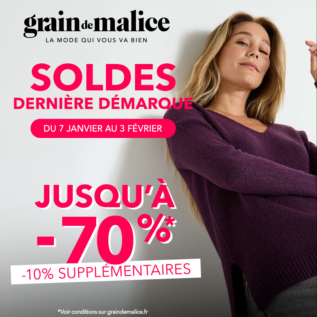 Green 7 - Dernière démarque Grain de Malice - visuel centre co 1080x1080 4 - 1