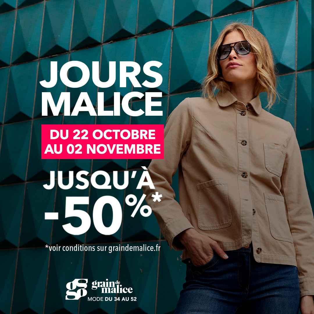 Green 7 - Venez profiter des jours Malice ! - visuel centre co 1080x1080 2 - 1